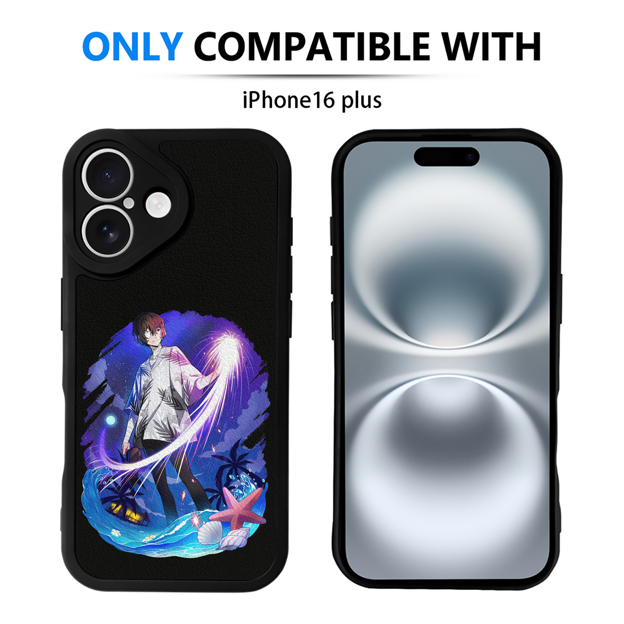 （画像用） 文豪ストレイドッグス Bungo Stray Dogs 【iPhone 16シリーズ対応】シリコンスマホケース（レザー調） 材質：シリコン